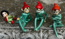 Vintage 1950s Lounging Ceramic Elf Pixie Figu...