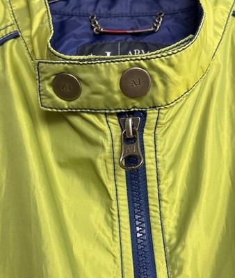 Armani Jeans Jacket Green Nylon Y2K Men's 52 / L | eBay