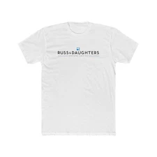 Russ & Daughters New York City East Side Delicatessen Men's Cotton Crew Tee