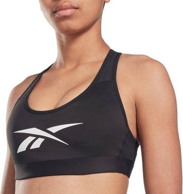 Reebok Lux Racer Vector Damen-Sport-BH   schwarz neu mit Etikett
