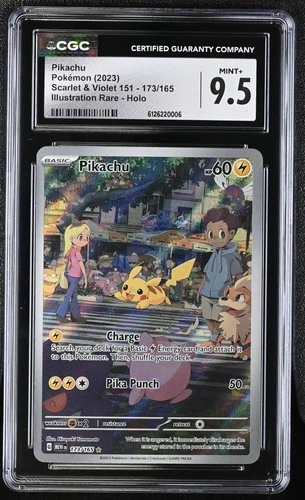 2023 Scarlet & Violet 151 #173/165 Pikachu CGC 9.5