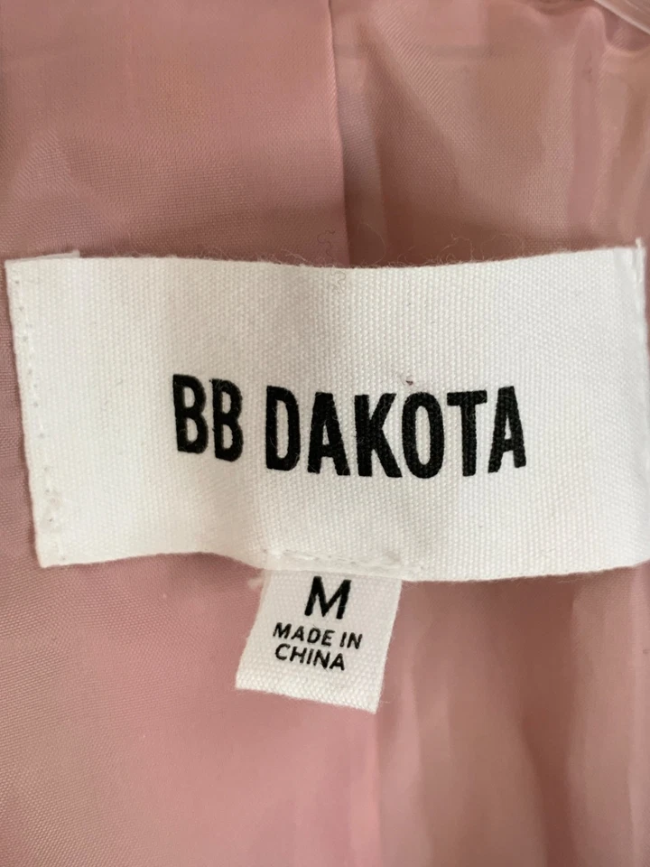 BB Dakota розовый кварц Moto отделка куртка средний искусственной кожи новый с Ярлыками $108 RGG10655 - Изображение 2 из 4