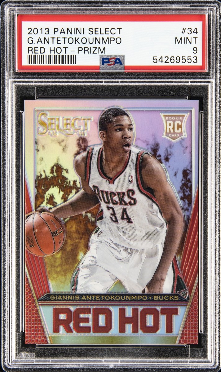 2013-14 Panini Select - Red Hot Giannis Antetokounmpo #34