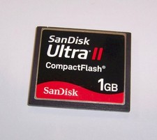 SanDisk 1GB Ultra II CompactFlash Card, SanDisk 1 GB Ultra II Compact Flash CF