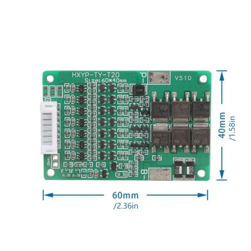 18650 Battery Management System 7S 29.4V 15A With Balanced Charging Overcurrent - Picture 8 of 15