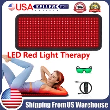 Pain Relief Red Light Therapy Pad LED Full Body Mat Device Infrared Back Muscle