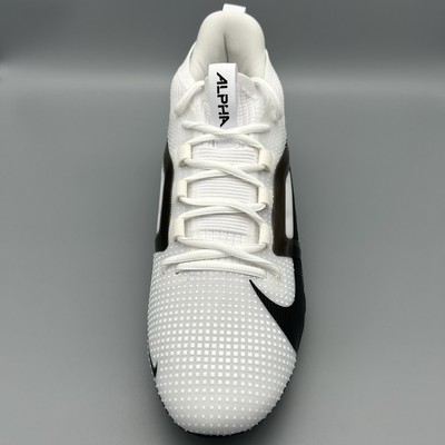 Nike Alpha Menace Elite 4 Football Cleats White/Black Men display picture 1