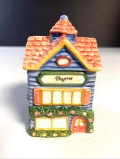 1997 Avon Cottage Collection Blue House Spice Jar Thyme Spice