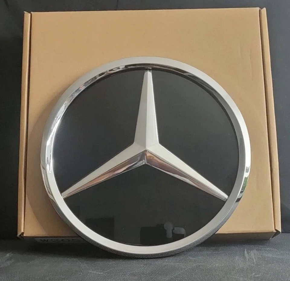 Mercedes Stemma Griglia Emblema Logo Frontale Chrome Classe A W177 W205 W247 - Immagine 2 di 4