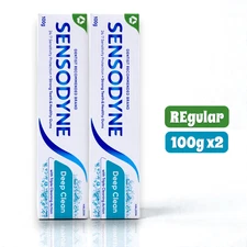 Sensodyne Deep Clean Toothpaste Lasting Fresh Sensitivity Protection 100g x2
