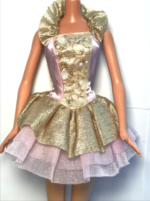 #ad #ad Barbie Doll 2008 Princess amp; The Pauper Anneliese Pink Gold Tutu Ballerina Dress $16.99