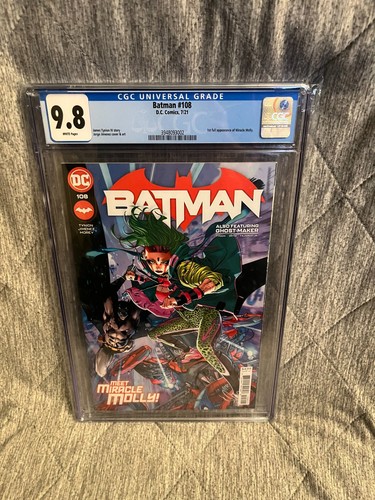Batman # 108 CGC 9.8 1st Miracle Molly, James Tynion, Jorge Jimenez, DC Comics