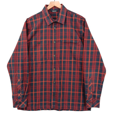 Rohan Crosscheck Shirt Mens Large Red Plaid Polyester Thermocore UV Protective