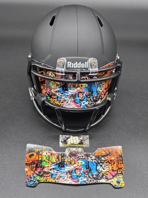 Custom Graffiti Mini Helmet Visor (Thin Flexi Style)  **See Description**