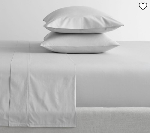Pottery Barn 400-Thread-Count Organic Percale Sheet Set Xl Twin