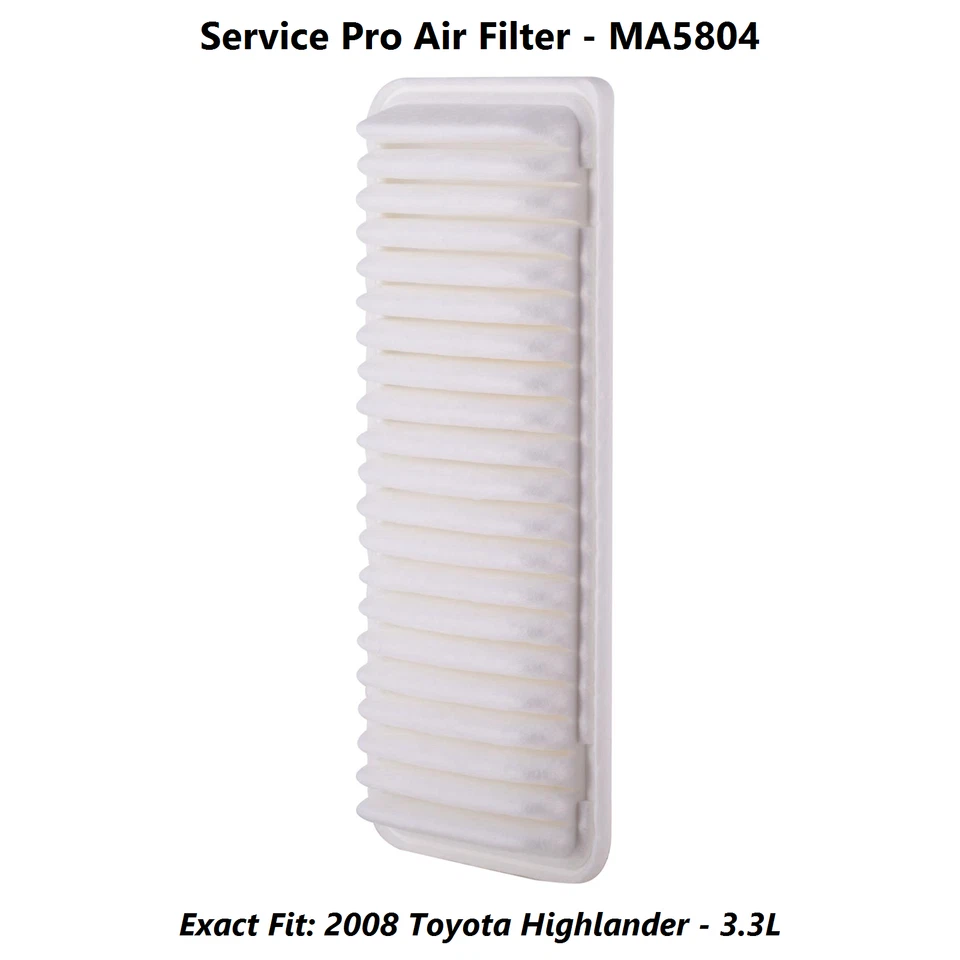 2008 Toyota Highlander 3.3L Complete Air, Oil & Cabin Filter Kit (0W-20) Foto 4 de 4