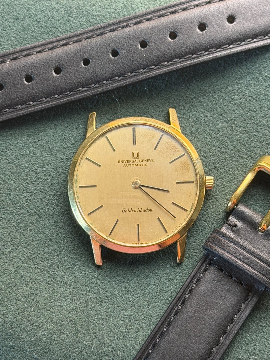 Universal Geneve Golden Shadow 18K Solid Gold Automatic Watch Cal