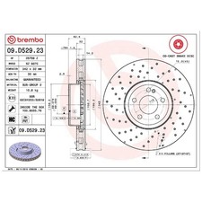 2x Bremsscheibe vorne für Mercedes CLS C257 E-Klasse C238 W213 S213 | 26222954