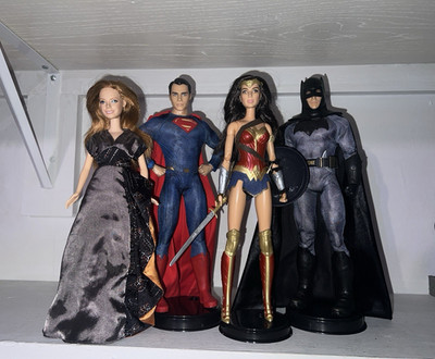 Batman V Superman Barbie (custom Lois lane Amy Adam's doll from Enchanted Movie.