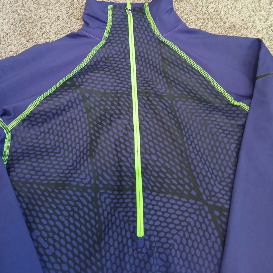 Pulôver feminino Nike Pro Dri Fit 1/2 zíper atlético manga longa pequeno - Imagem 3 de 4