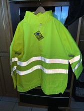ABEL 4XL Hi-Vis Safety Rain Jacket REFLECTIVE NEW IN PACK SEE ALL PHOTOS