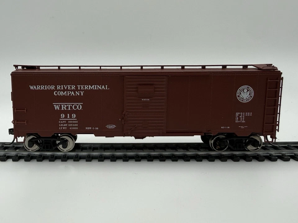 HO Atlas WRTCO 40’ Boxcar 919 – KD Couplers Metal Wheels – RTR No Box - Image 3 of 4