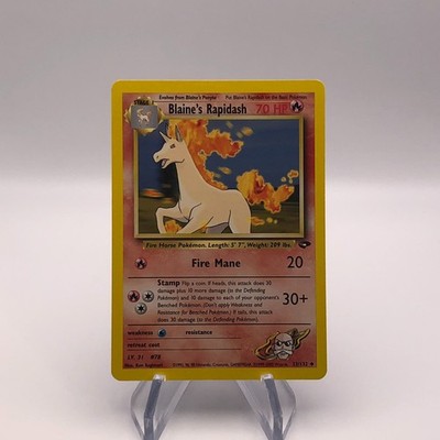 Pokemon Gym Challenge   Blaine's Rapidash 33/132   Uncommon   NM