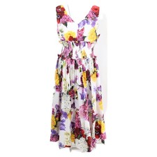 DOLCE&GABBANA F6D2ST/GDL71 Flower Print Sleeveless Top dress 48