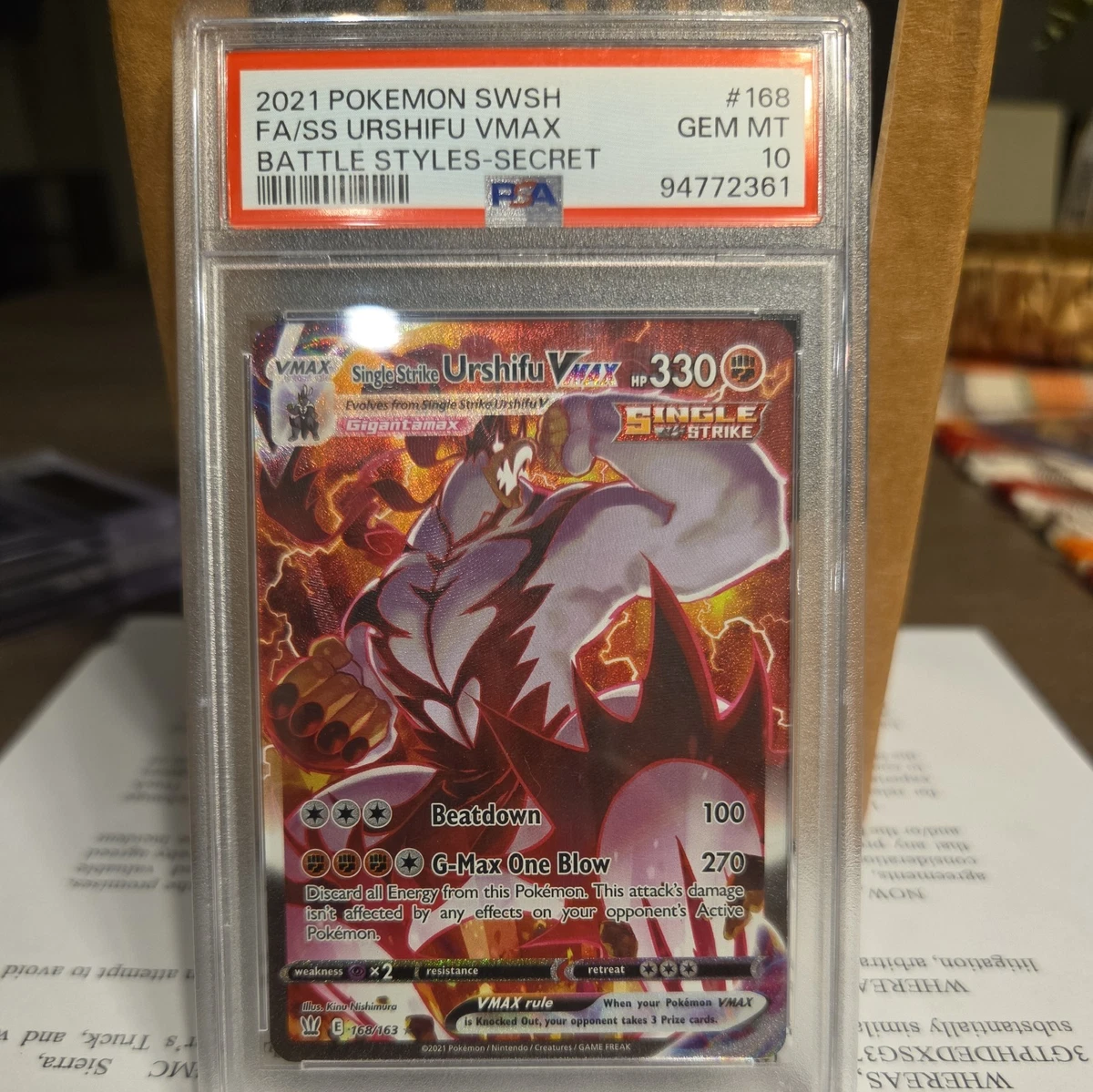Single Strike Urshifu VMAX Pokémon TCG Cards for sale | eBay