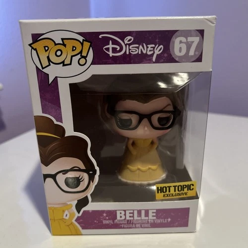 Funko Pop Disney Beauty And The Best Nerd Belle 67 Hot Topic Exclusive NIB
