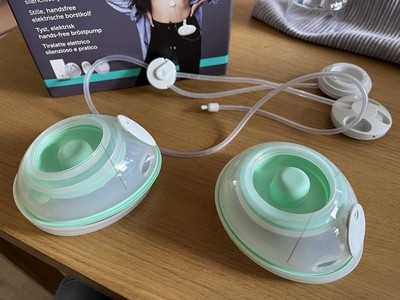 Elvie Stride Elektrische Doppelmilchpumpe mit 2 Modi Milchpumpe 