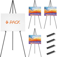 Easel Stand for Display, 63" Portable Painting Easel, Lightweight Metal Easels
