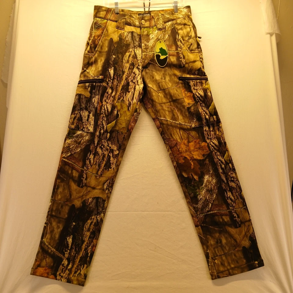 NEW MOSSY OAK MENS 34X34 THERMAL LINED 6 POCKET ZIP BREAK UP COUNTRY MIDWAY USA - Image 2 of 4