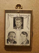 Immortal Americans KENNEDY BROTHERS & Dr. Martin Luther King Jr Plaque
