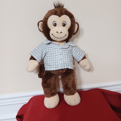 Build A Bear Workshop Smiley Brown Monkey Chimp Plush Stuffed 18  2021 