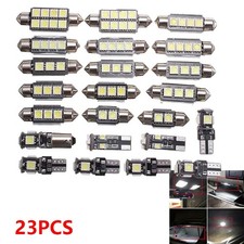 Kit de bombillas LED interiores para automóvil 23 piezas luz de matrícula de cortesía para mapa de cúpula puerta