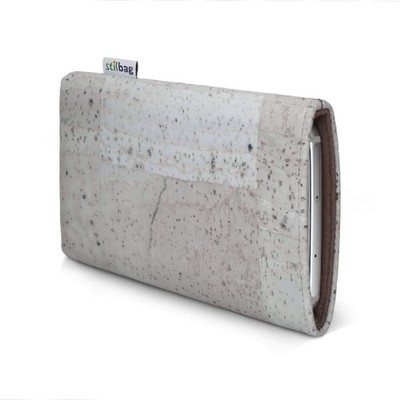 Handyhülle - Motorola Signature - stilbag Kork grau, Wollfilz mokka