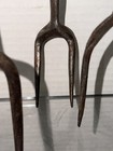 Civil War Era  Antique Hand Forged Iron Fireplace Hearth Flesh Cooking Forks — photo 9
