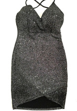 Romantic Bodycon Midnight Black Spaghetti Strap Size XS Mini Dress Whimsigothic