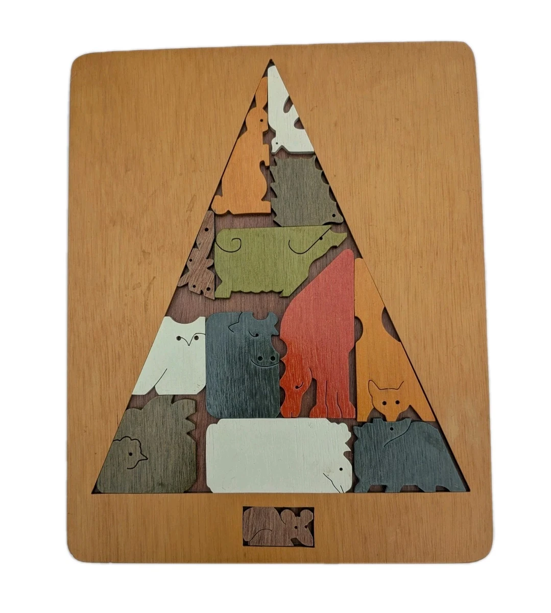 George Luck Puzzle Coccodrilli 3D - 6 Pezzi Su 3 Livelli - Gioco Educativo In Legno Per Bambini 3+ Anni
