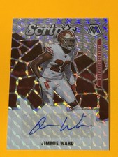 2020 Panini Mosaic Scrips Jimmie Ward AUTO PRIZM No. S21 49ers 