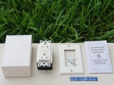 1 Pcs 20 Amp Decorator Electrical GFCI Outlet, 20A/125V, UL Listed TR White