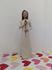 Willow Tree Love Figurine DEMDACO Susan Lordi 2003 Rose Flower