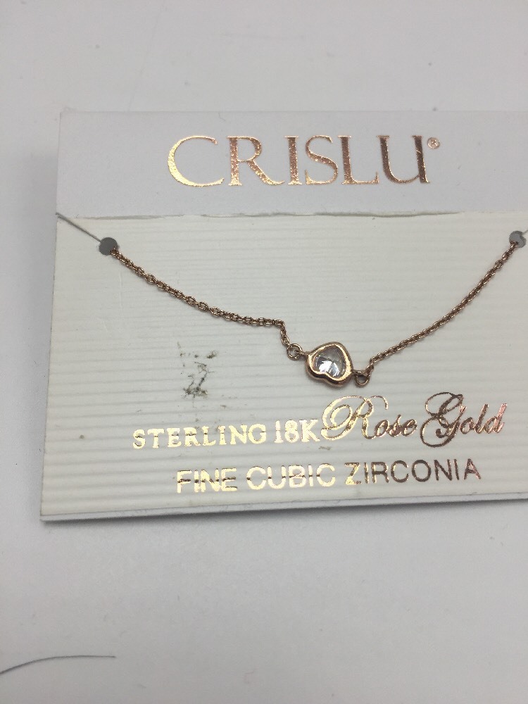 $63 Crislu Rose Gold Heart C-22