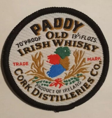 Paddy Old Irish Whisky - 70 Proof - Cork Distilleries patch