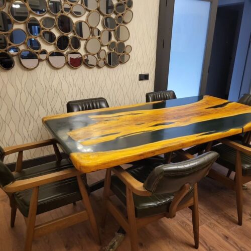Black River Epoxy Walnut Table top- Dining Table / conference table / sofa table - Picture 5 of 11