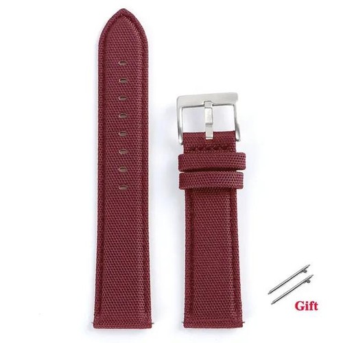 Leather+ Nylon Watch Band 20mm 22mm for Samsung Galaxy Watch4 3 41mm 45mm Watch - Imagen 29 de 31