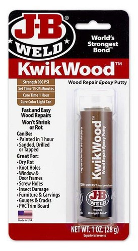 JB Weld KwikWood Wood Furniture Door Frame Hole Crack Repair Epoxy Putty Bond - Picture 8 of 9