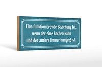 Holzschild Spruch 27X10 Cm Funktionierende Beziehung Wenn Schild Wooden Sign