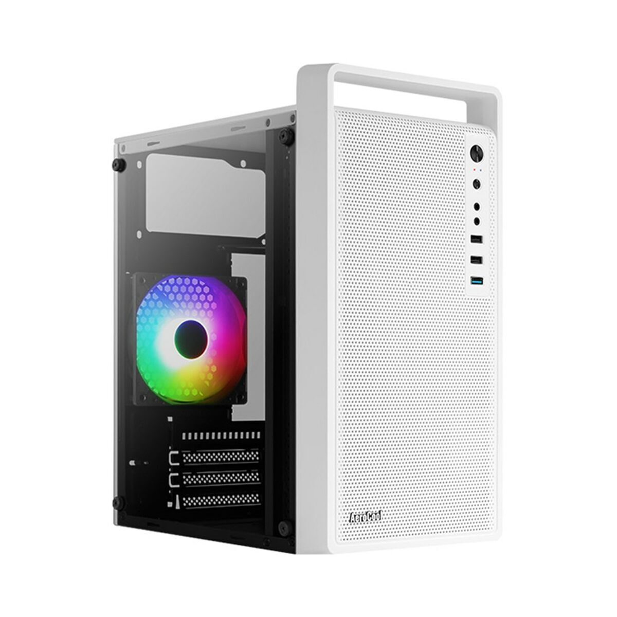 Case computer desktop ATX Aerocool PGS CS-109-G-WT-v1 FRGB Bianco